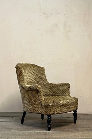 19th century chapeau de gendarme armchair 'as is' (or £1,000 inc. re-upholstery, ex. fabric)
