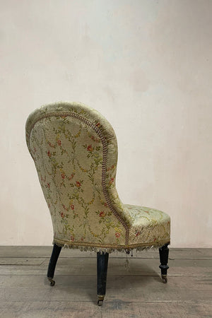 Napoleon III chauffeuse chair 'as is'