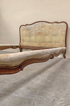 Louis XV style upholstered bed 'as is'