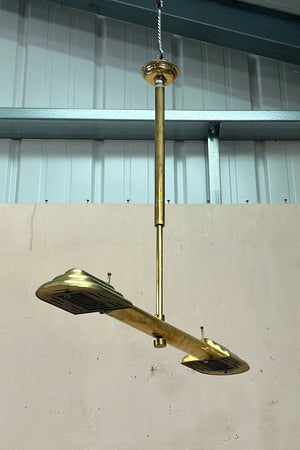 Brass 2-arm light 'as is'