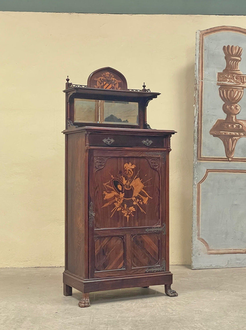 Inlaid marquetry cabinet
