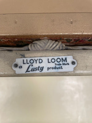 Lloyd Loom ottoman