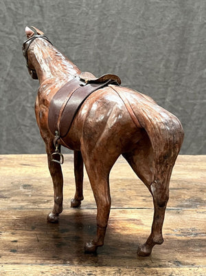 Leather horses (pair)