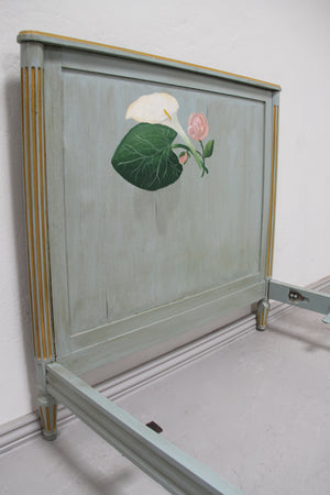 Painted single bed