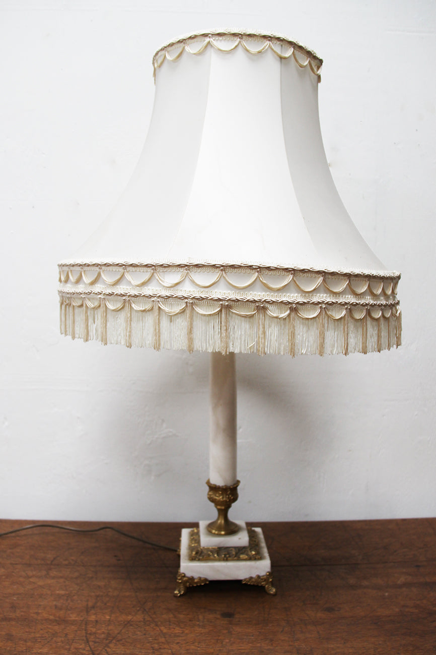 Brass/marble lamp base