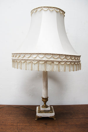 Brass/marble lamp base (Reserved)