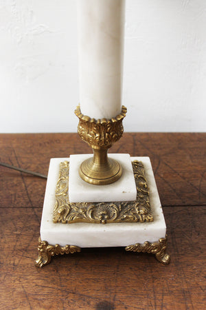 Brass/marble lamp base (Reserved)