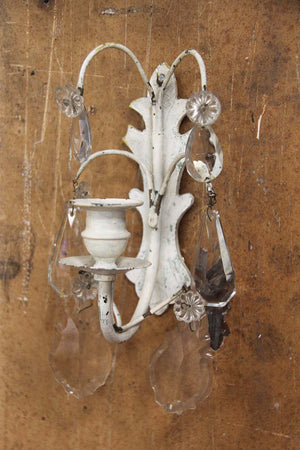 Pair of wall candle holders