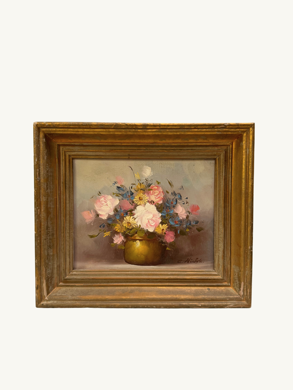 Framed painting by C. Nichols (Reserved)