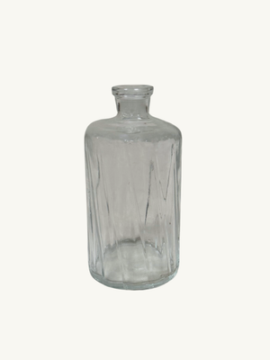 Swirl glass bottle