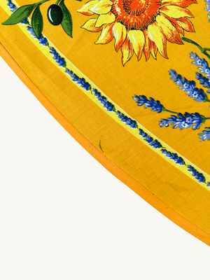 Large round tablecloth