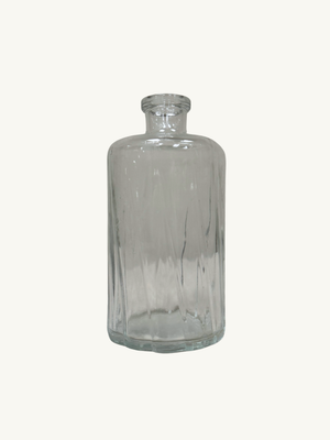 Swirl glass bottle