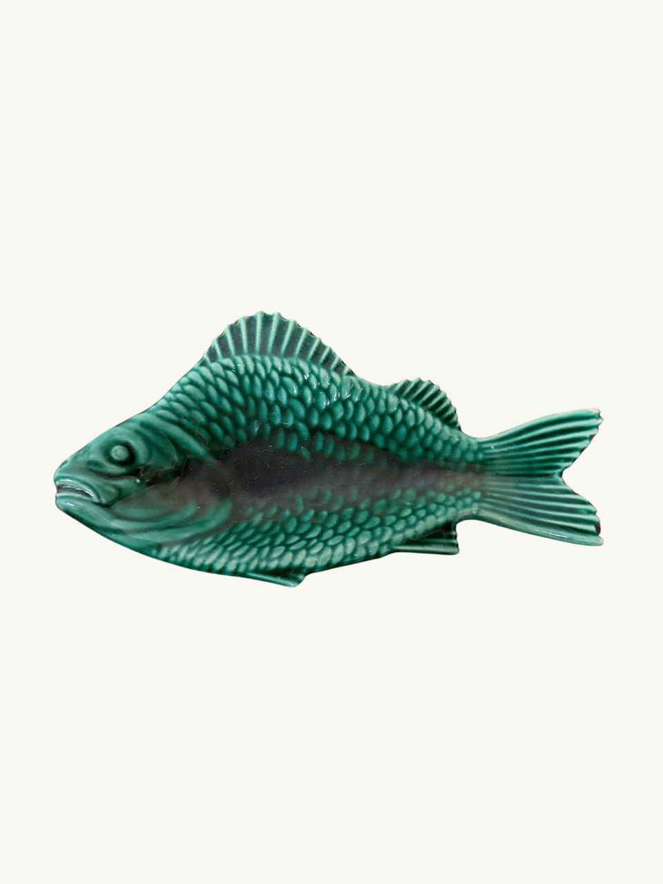 Green fish dish