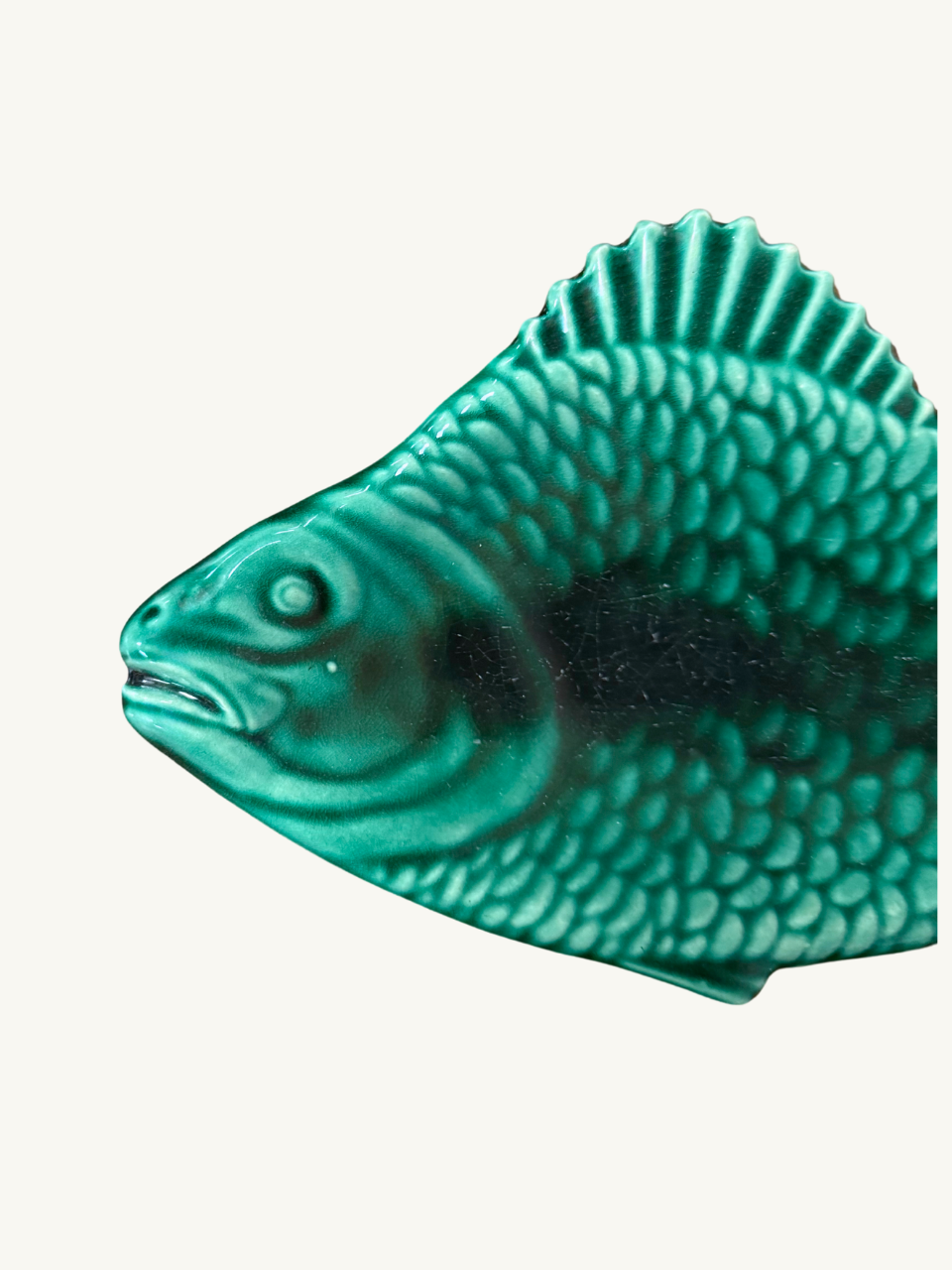 Green fish dish