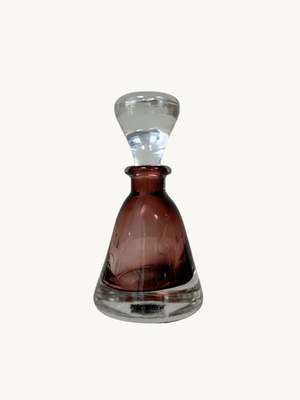 Purple glass decanter