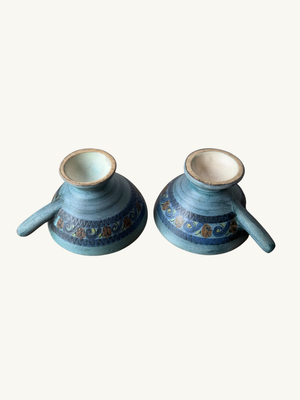 Pair of blue cups