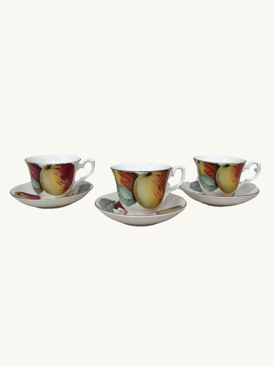 Trio of cups and saucers