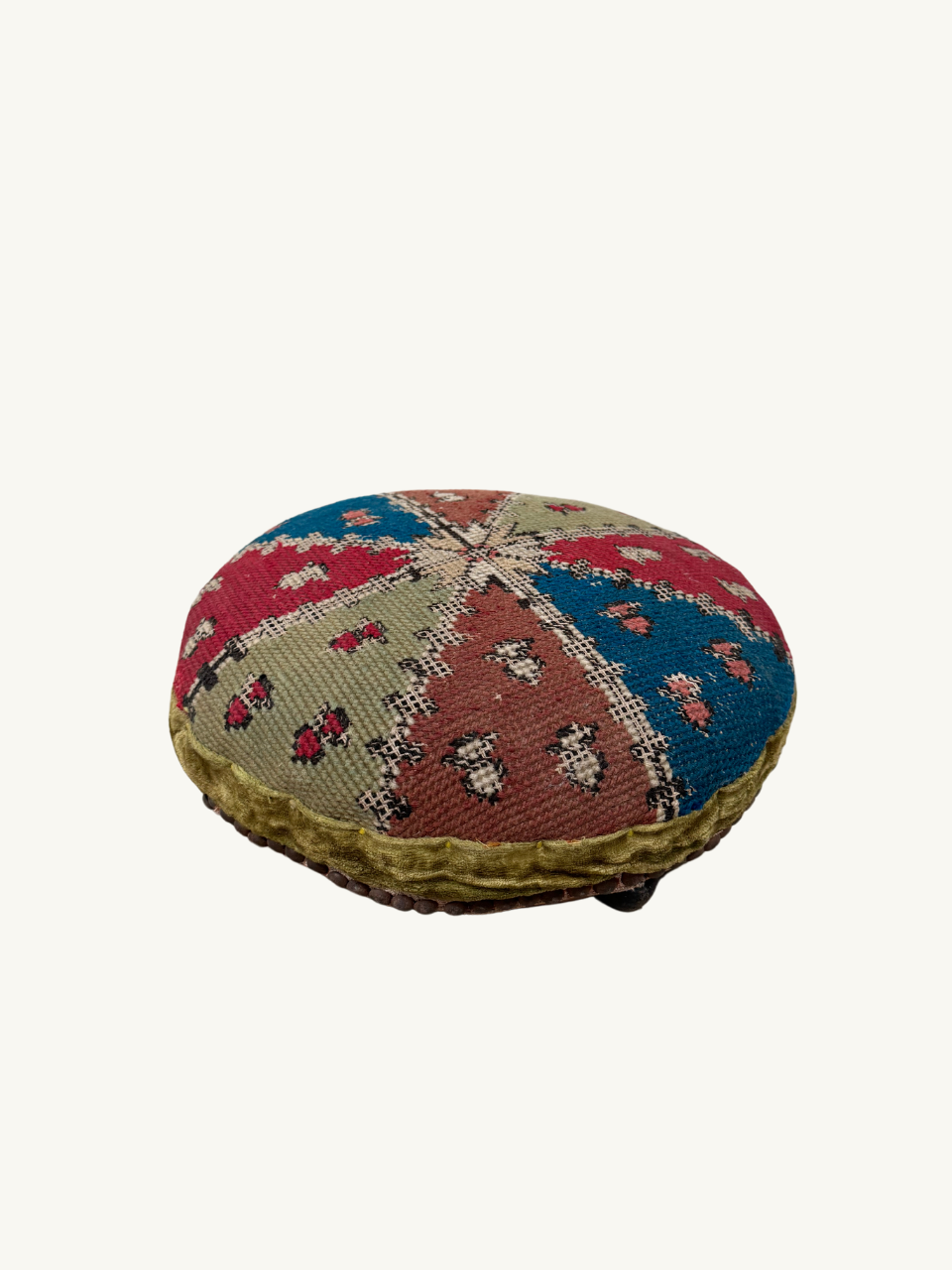 Needlepoint footstool