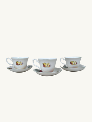 Trio of cups and saucers