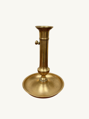 Brass candleholder with base