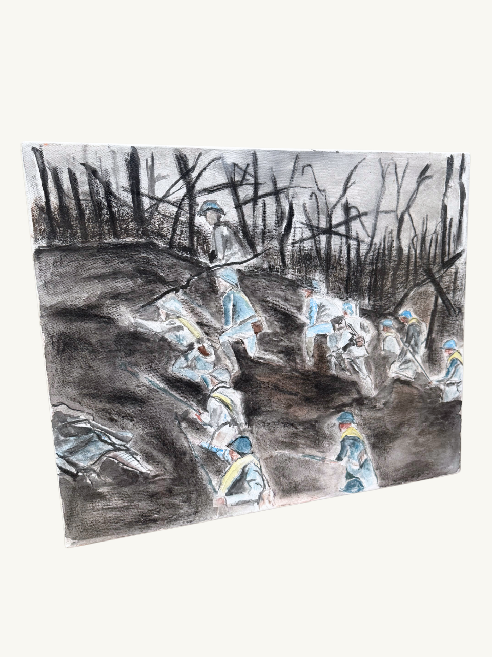 Painting of WW1 scene