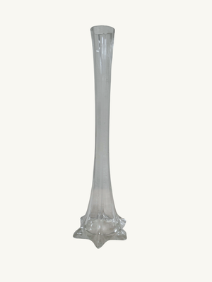 Tall glass bud vase