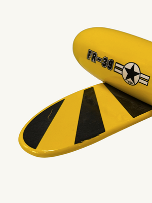 Yellow toy plane by Vilac