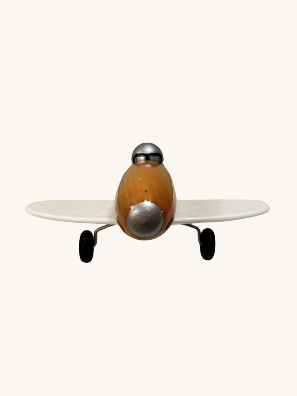 White toy plane by Vilac