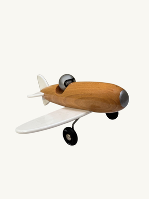 White toy plane by Vilac