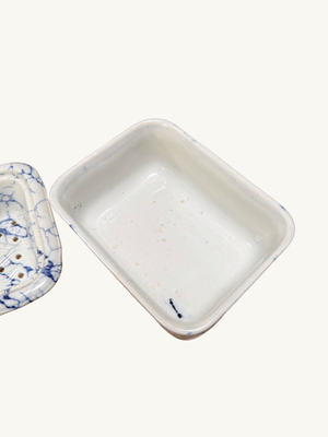 Veined soap dish