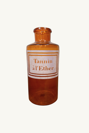 Amber glass pharmacy bottles