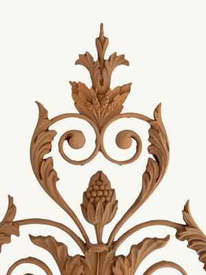 Pair of carved decorations