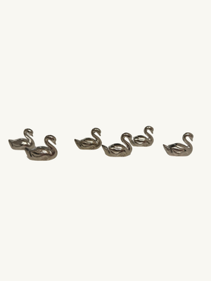 Set of 6 swan name holders