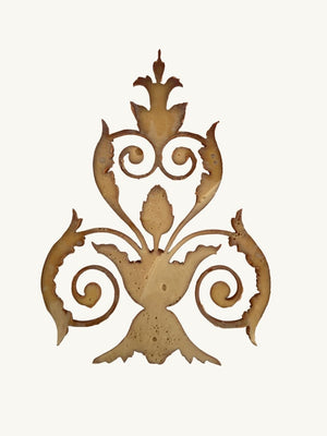 Pair of carved decorations