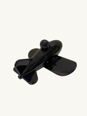 Black toy plane by Playsam Sweden
