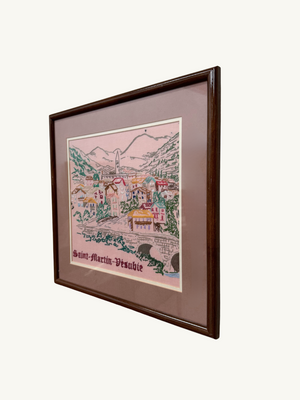 Framed tapestry