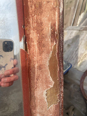 Mercury plate 1830's mirror