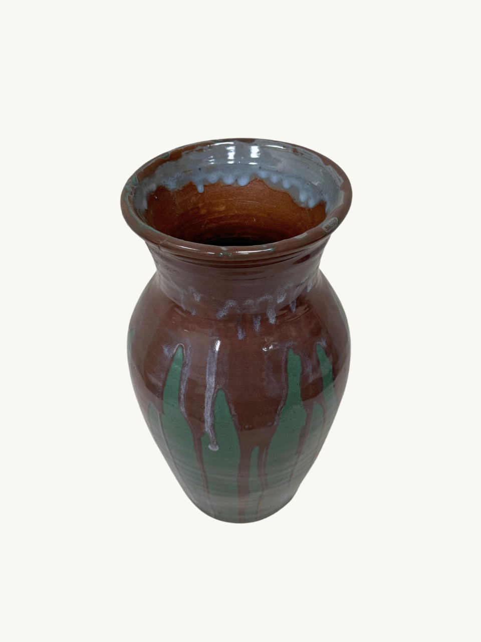 Drip glaze vase