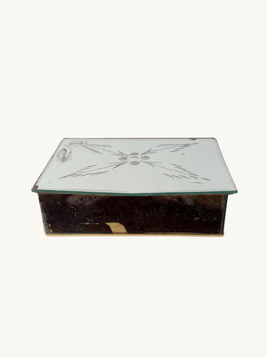 Etched glass box