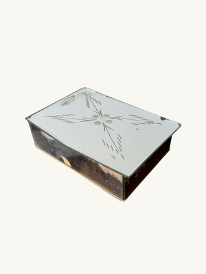 Etched glass box