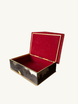 Etched glass box