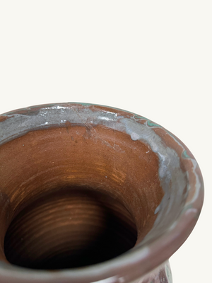 Drip glaze vase