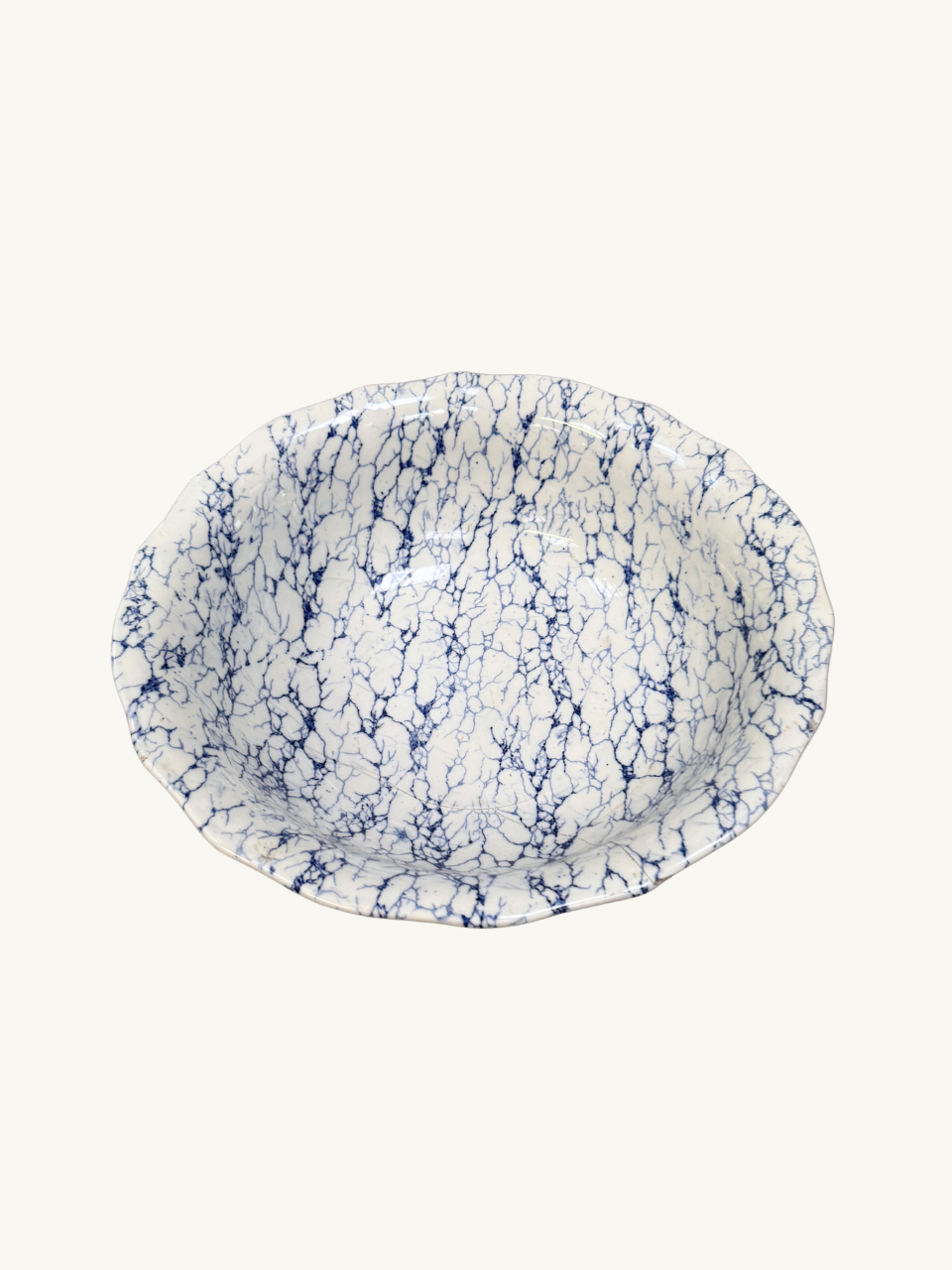 Veined ceramic bowl