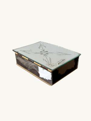 Etched glass box