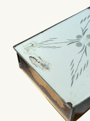 Etched glass box