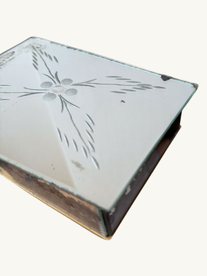 Etched glass box