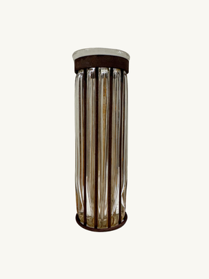 Ribbed vase