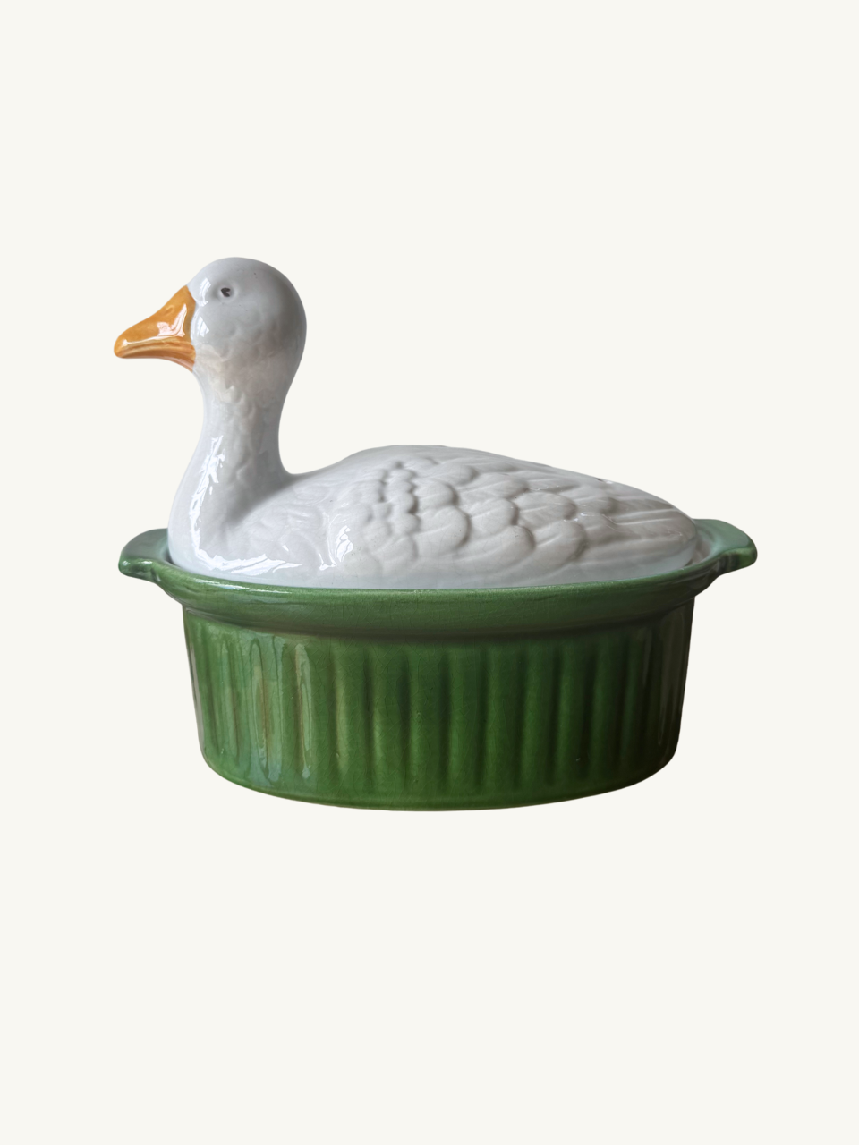 Ceramic duck dish
