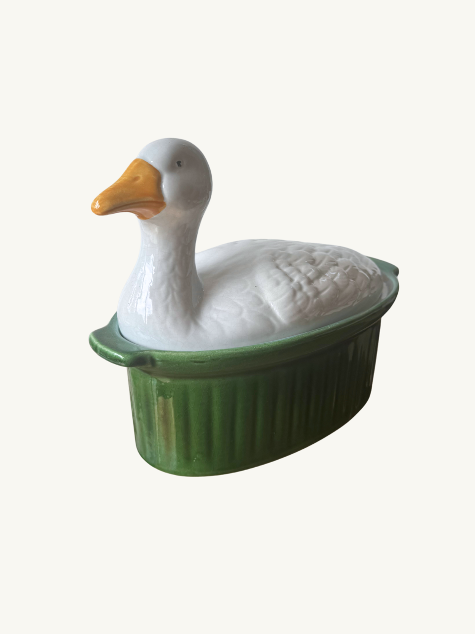 Ceramic duck dish