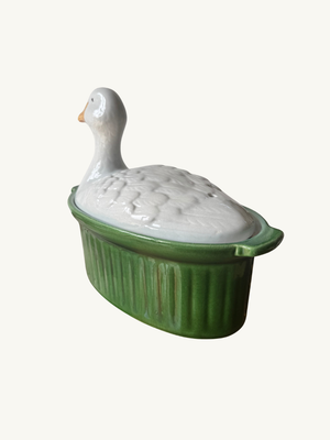Ceramic duck dish
